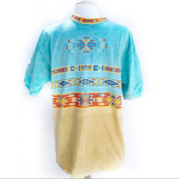 Vintage Other - 🌸🌵🌼VTG Factory Artwear | Tribal Tee L